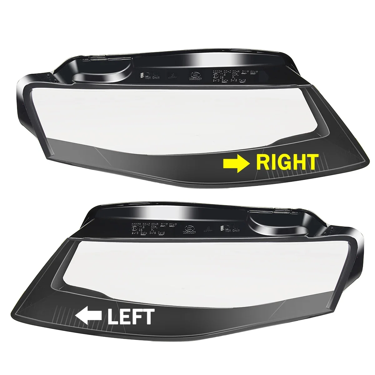 

For Audi A4 A4L B8 2009 2010 2011 2012 Headlamp Shell Pair Front Headlamp Cover Headlight Shell Transparent Lampshade Lens