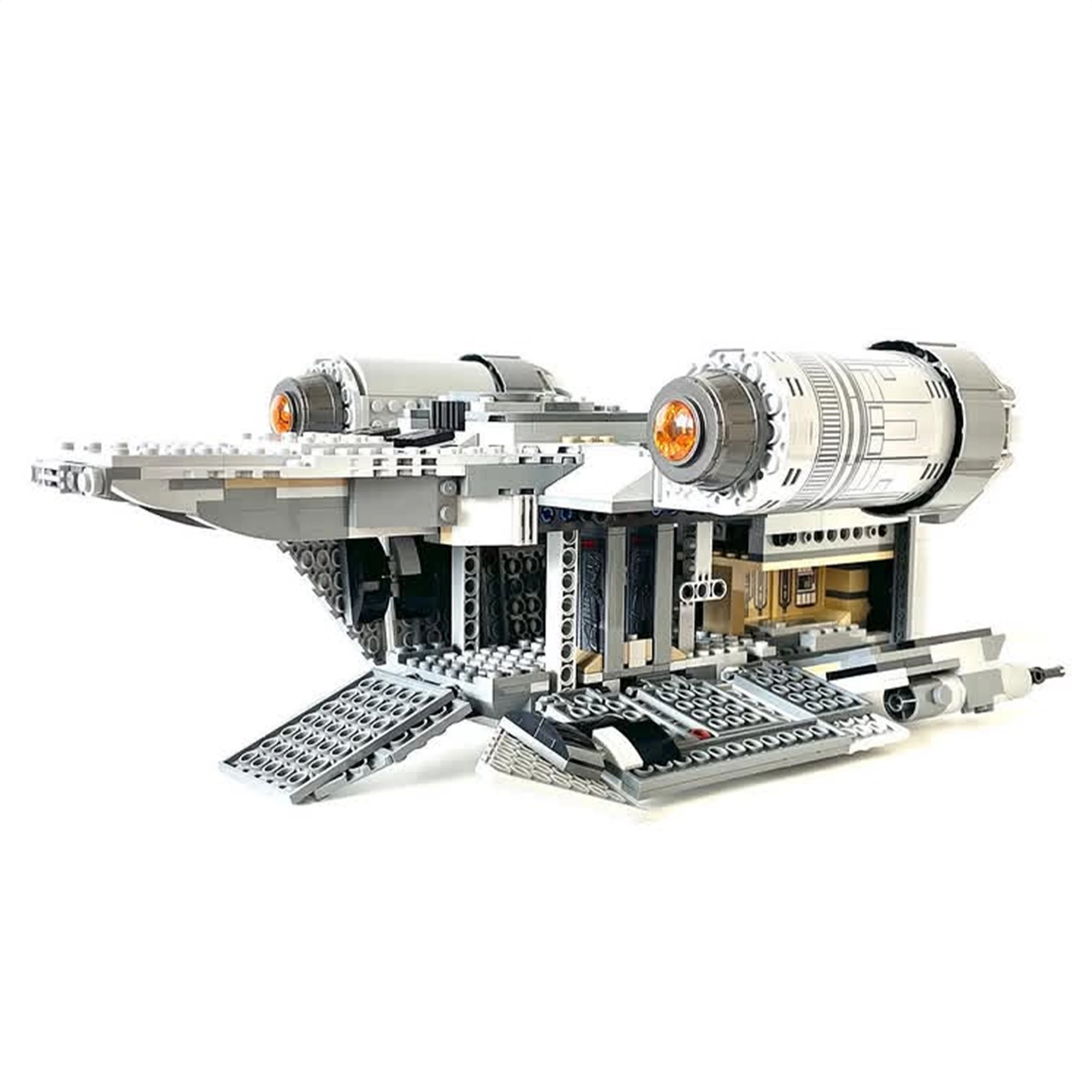 Galaxy-Razors MOC-StarFighters Spaceships Battles Ship Crest Fighters-Aircraft Model Building Blocks Bricks Toys Gift 75292