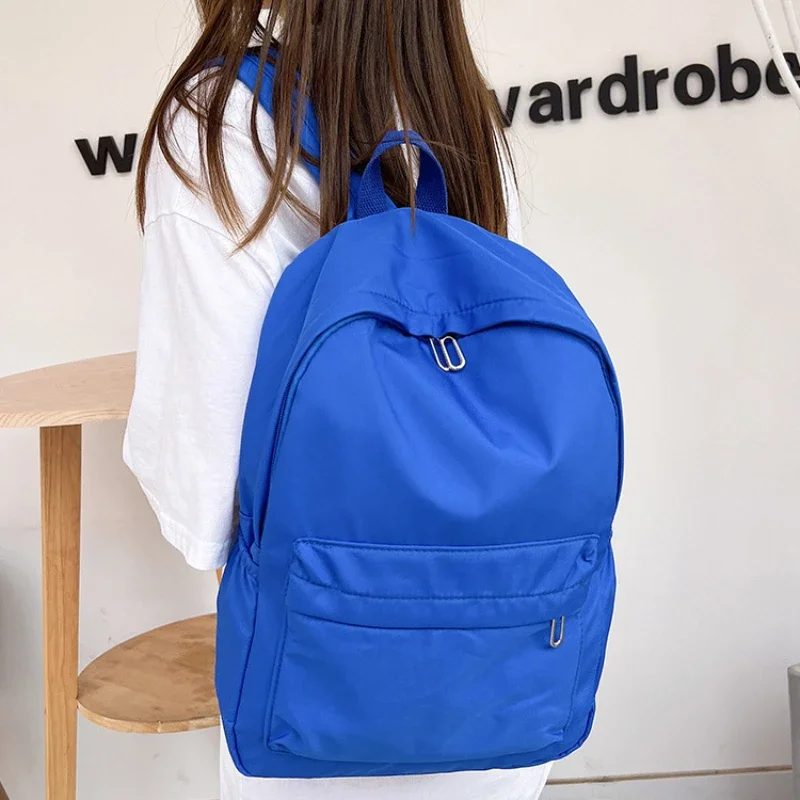 Sacs d'école en toile pour filles, sac à dos coloré de grande capacité, sacs de nettoyage de papeterie, collégiens et lycéens, mode