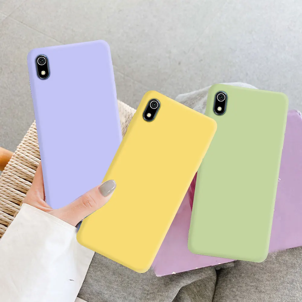 For Xiaomi Redmi 7A Case Matte Silicone Back Cover For Xiaomi Redmi7A Phone Cases For Redmi 7A Fundas Coque