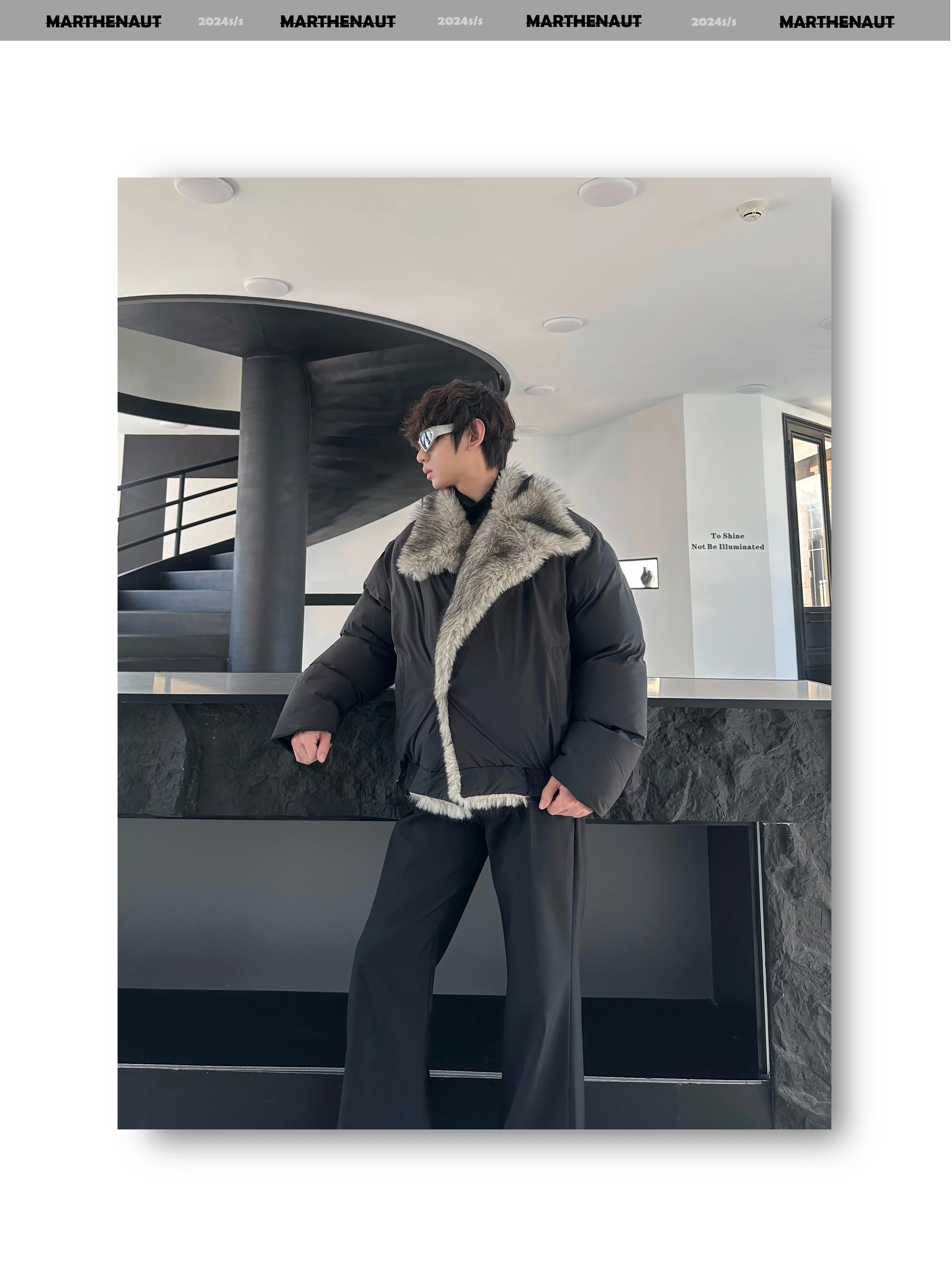 2025 Winter Warm Design Thickened Cotton Jacket with Large Fur Collar Fashionable Trendy Men's High-end Loose Faux Mink Fur Coat