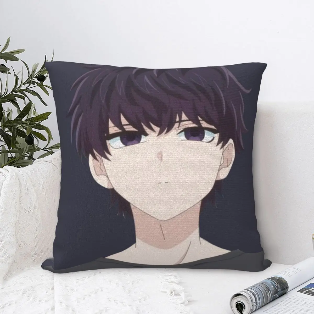 

Komi Shousuke Square Pillowcase Polyester Pillow Cover Velvet Cushion Decor Comfort Throw Pillow For Home Bedroom