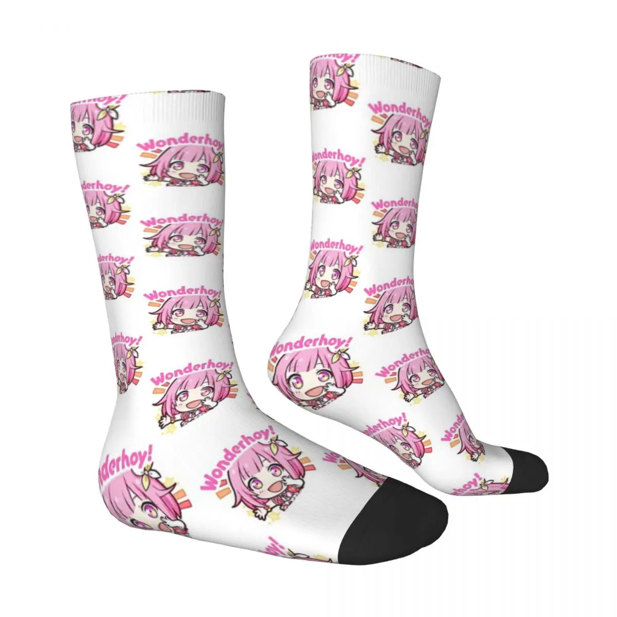 Chaussettes coupe-vent à imprimé pour hommes et femmes, bas fantaisie, cadeau printemps, été, automne, hiver, projet Sekai, Emu, Otori, Wonderhoy