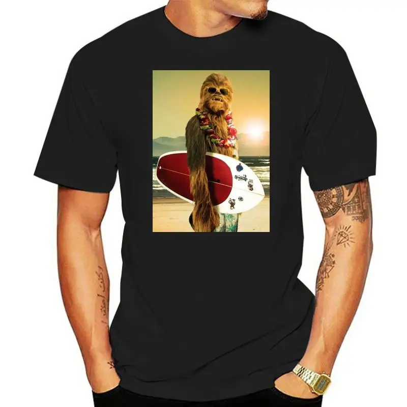 Men t shirt Surf Chewbacca Surfing Printed Shirt Tees t-shirt novelty tshirt women