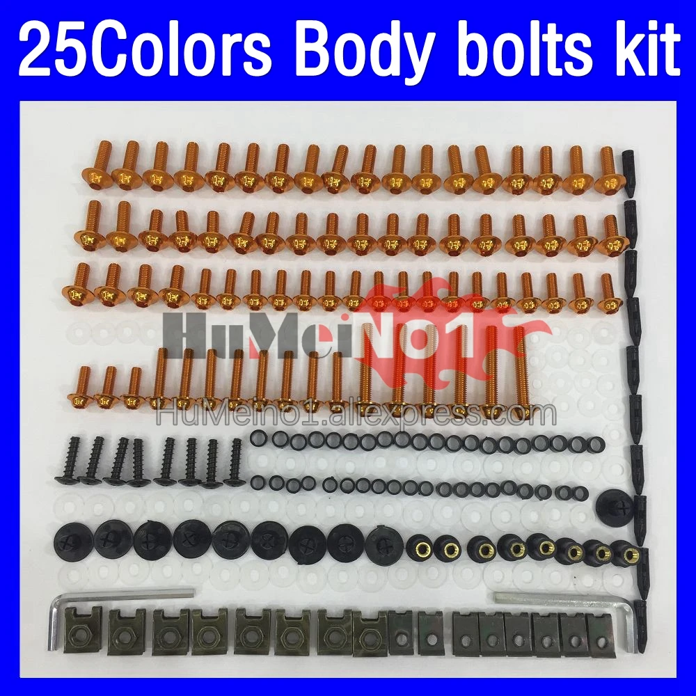 268ps Fairing bolts full screw kit For SUZUKI KATANA GSX750F GSXF750 1998 1999 2000 01 2002 98 99 00 01 02 Body bolt screws Nuts