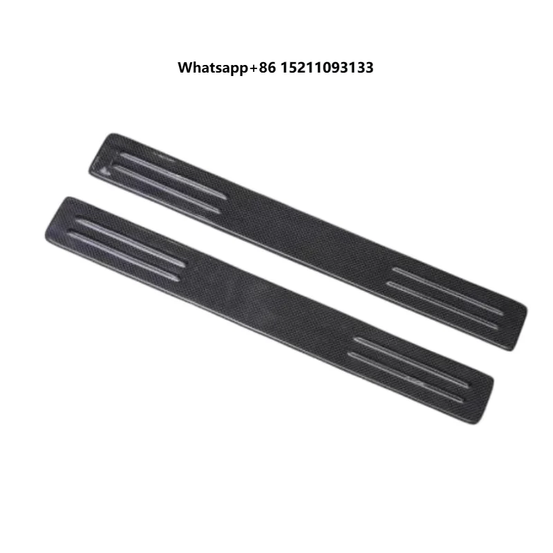 High Quality Dry Carbon Fiber Door Sills Welcome Tread Plates for 296  811468  811482