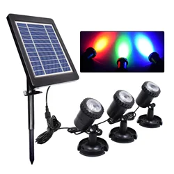 LED-Solars trahler wasserdicht solar betriebene Gartenteich Licht RGB Farbe Rasen Hinterhof Beleuchtung Outdoor-Sicherheit Landschafts lampe