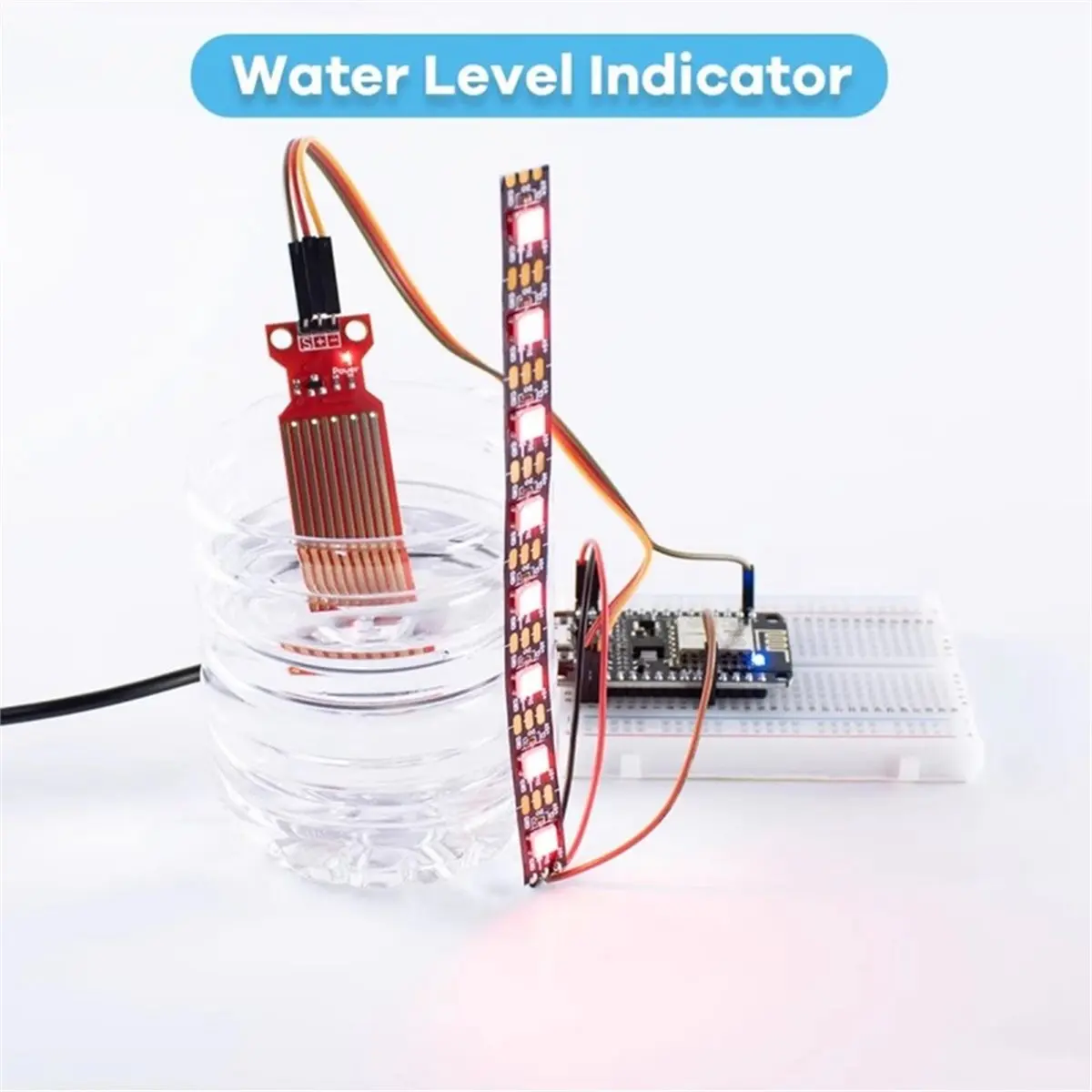 2026 New ESP8266 WiFi Development Kit for - IoT Kit with Breadboard, WiFi Sensor, and Essential Components