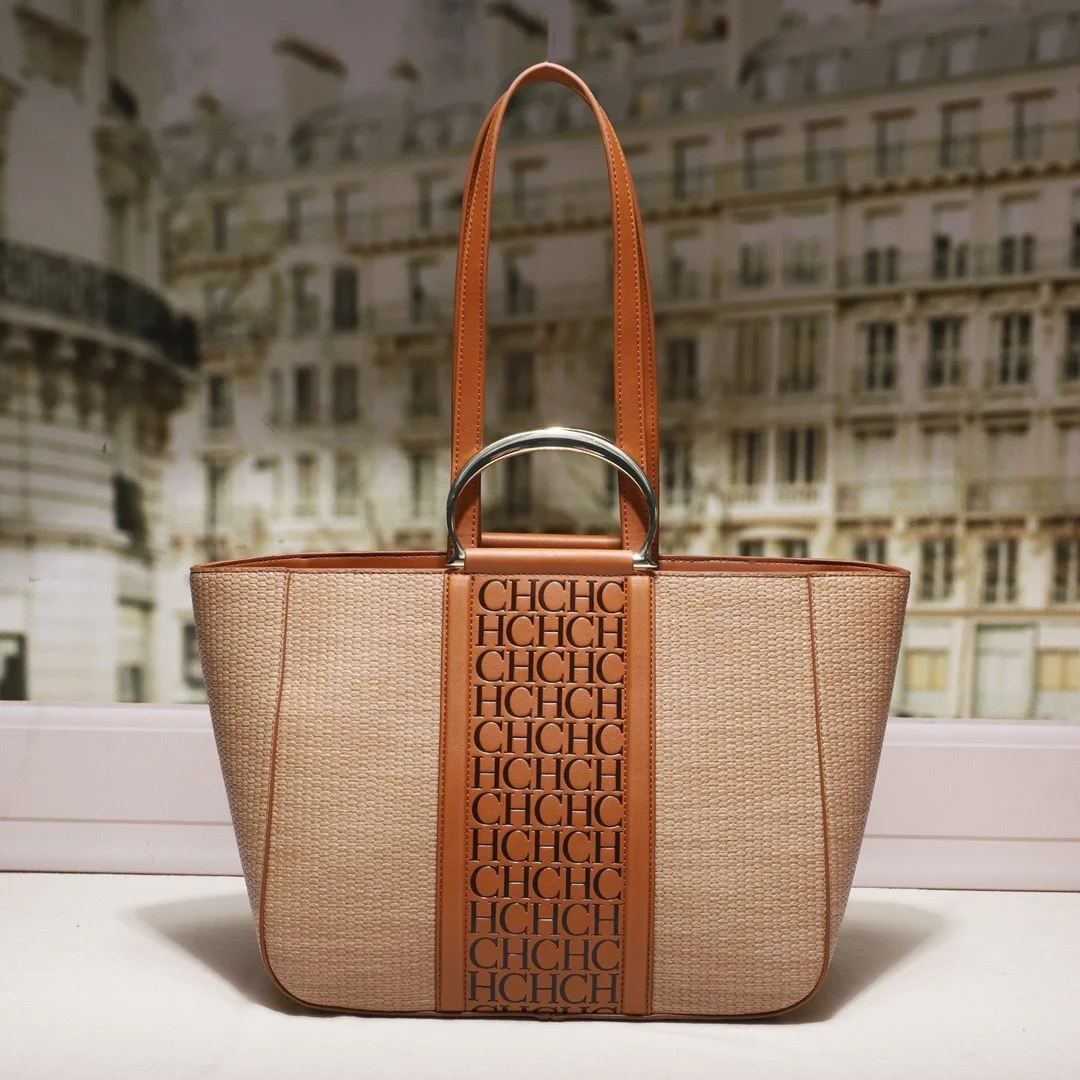 Large CapacityTote BagNewOriginalStraw BagFashionOfficeSingle ShoulderHandheldWomen Bag