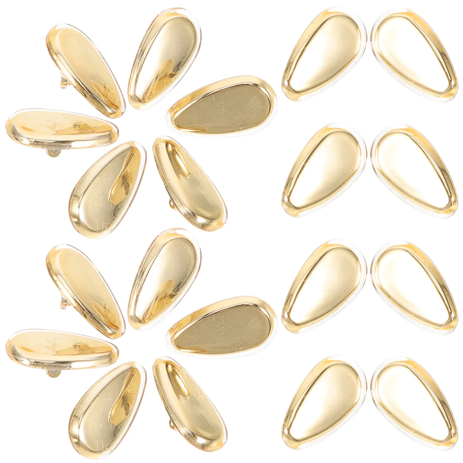 

20pcs Glasses Nose Pads Comfortable Non Slip Sunglasses Cushions Zinc Alloy Replacement Set Gold High Durability Eyeglasses
