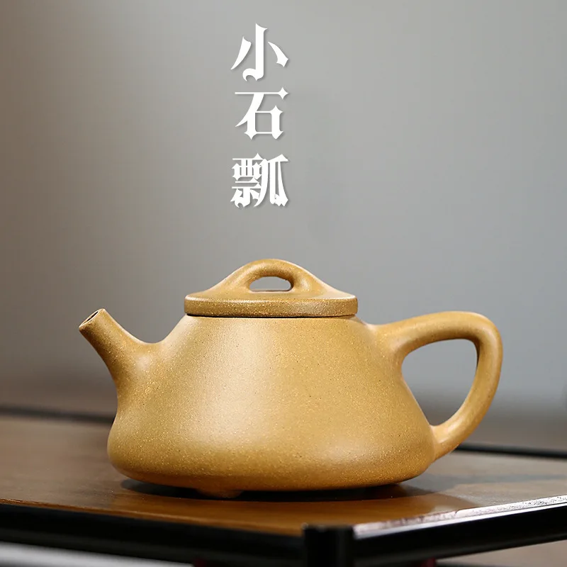 

Чайник из фиолетовой глины Исин, секция из сырой руды, глина, каменный ковш, чайник небольшой емкости, чайник ручной работы 120 куб.см, черный чай, ручная работа