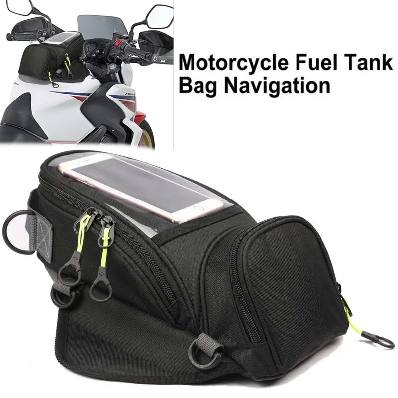 

Magnetic Motorcycle Waterproof Bag Motorcycle Tank Bag Navigation Motorcycle Tank Backpack with Transparent Cell Phone Pocket