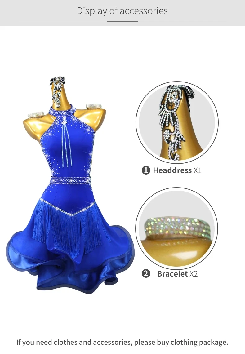 Damenkleid Lateinamerikanisches Tanzkostüm Mädchen Ballsaal Bühnenkostüm Damenbekleidung 2026 Eleganter Abend Sexy Kurzer Rock Mädchen Abschlussballkleidung – Detail 4