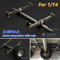 LESU X-8014-A 1/14 RC truck engineering trailer small wheel suspension (including axle) Tamiya trailer container DIY modificatio