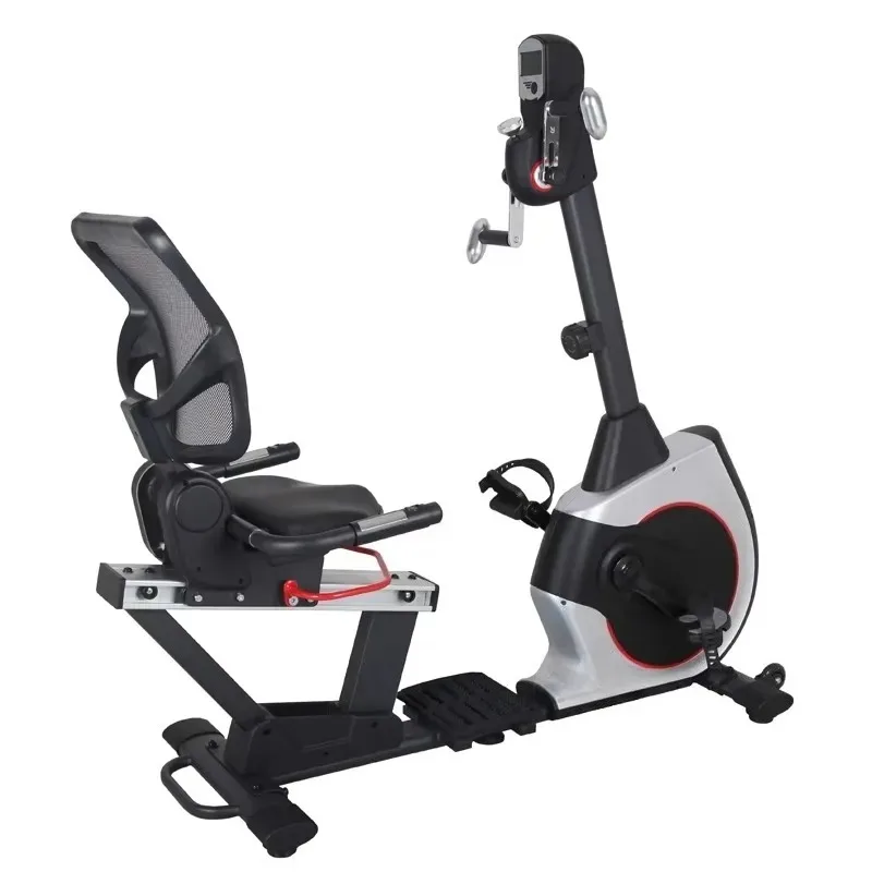 Indoor Magnetic Resistance Exercise Bike Upper and Lower Body Training Recumbent Exercise Bike Suitable for Gyms and Home Use