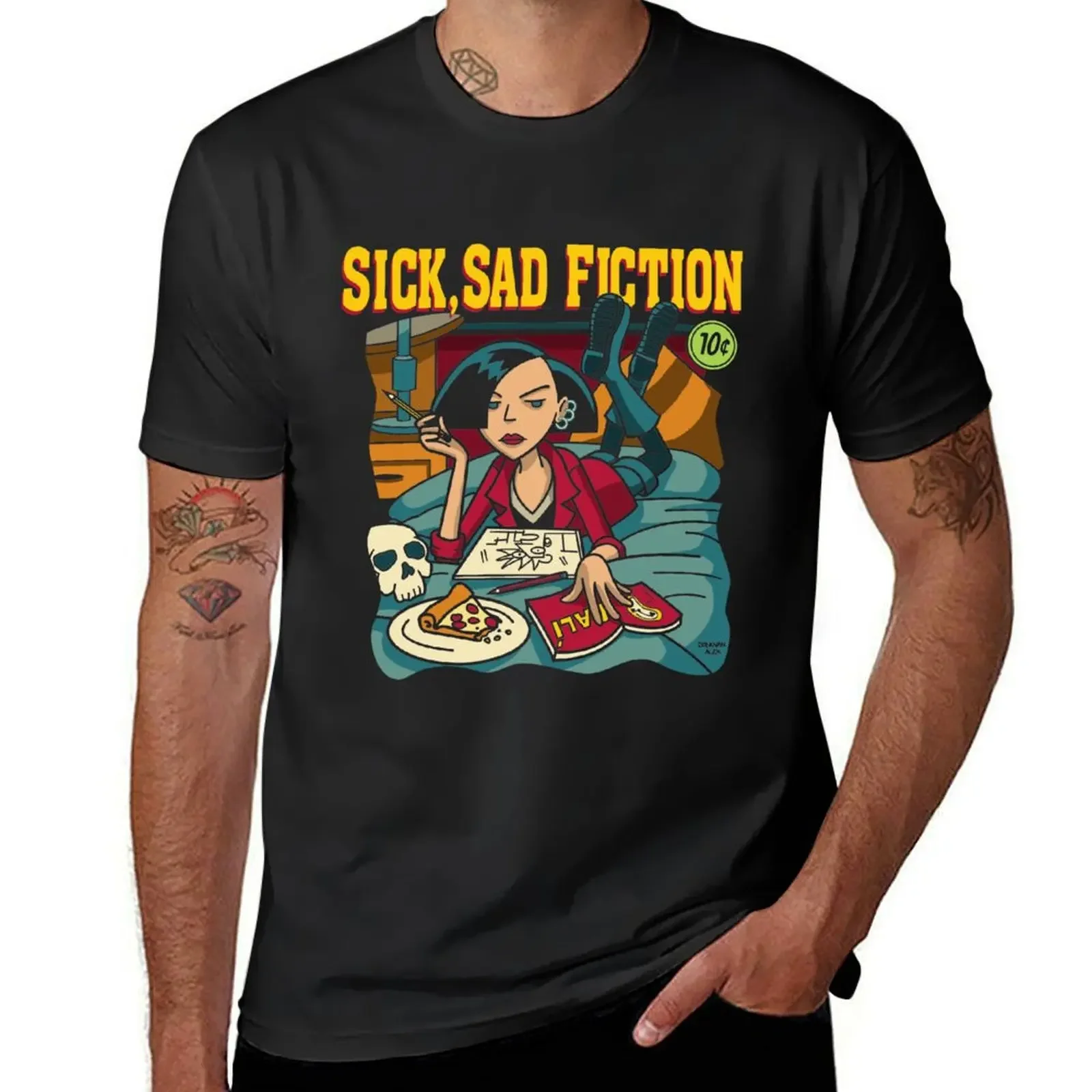 

Sick Sad Fiction T-Shirt graphic t shirt vintage anime figures graphics clothes for men