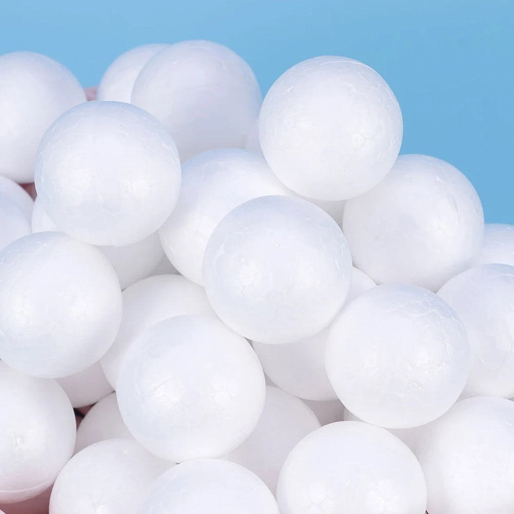 

240Pcs Polystyrene Balls White Solid Round DIY Craft Spheres Wedding Party Decoration 2.5cm Polystyrene Balls Craft Ball