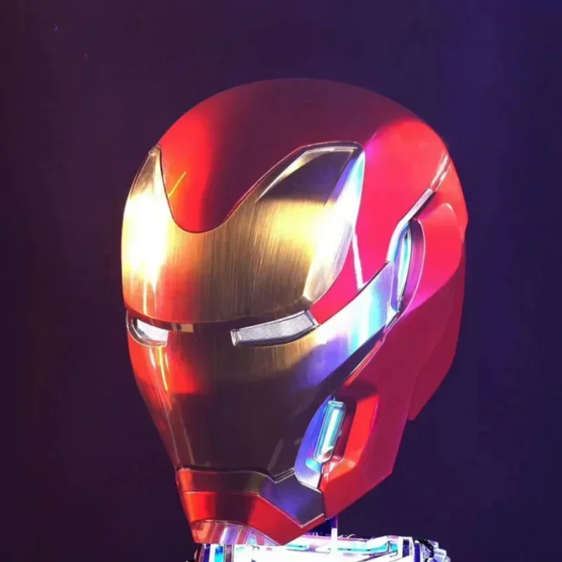 Nieuwe Marvel Iron Man Mk50 1:1 Wearable Helm Spraakgestuurde Vervorming Rond Figuren Animatie Derivaten Model Speelgoed Gift