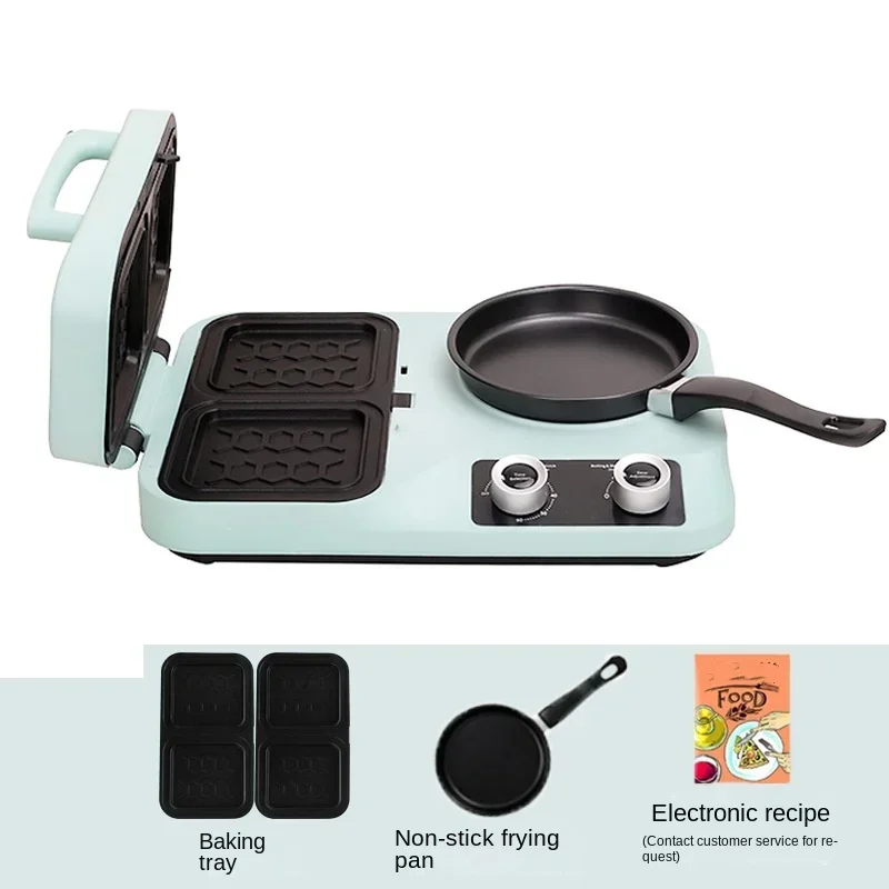 New 4-in-1 Breakfast Machine All-in-one Home Multifunctional Sandwich Maker Frying Toaster Toaster Toaster