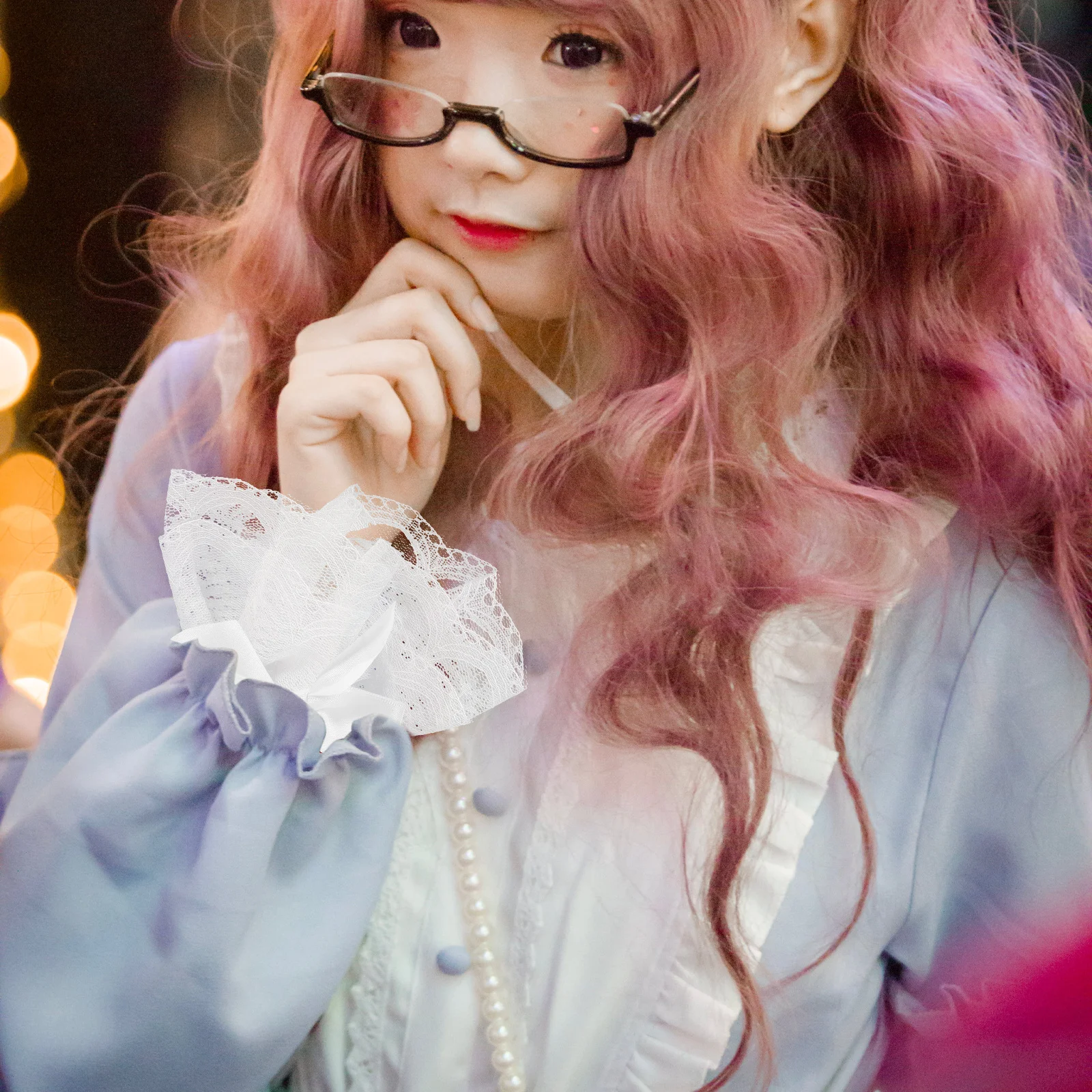 Рисунок 3 - 1 пара нежных кружевных манжет на запястья для женщин