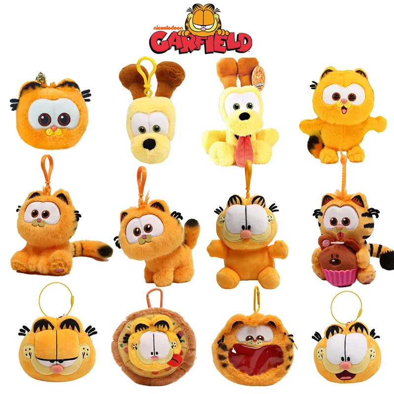 

Оригинальные семейные плюшевые игрушки GARFIELD, милый кот Гарфилд, Odie, десерт, пицца, пончик, брелки, мягкие куклы, подвески, подарок на день рождения