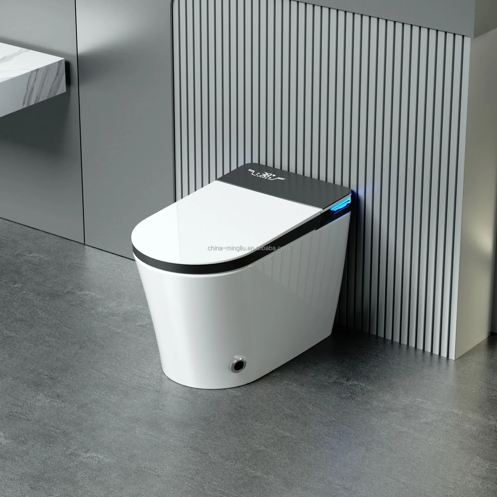 

Modern Sanitary Ware Smart Toilet Luxury Hotel Suite Smart Flushing Toilet Home Bathroom Smart Water Flush Toilet