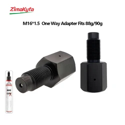 M16x1.5 Threads One Way Adapter For AirJavelin/Fusion 2,SIG SAUER MPX / MCX,Umarex 88Gram 90G CO2 Saver Adaptor