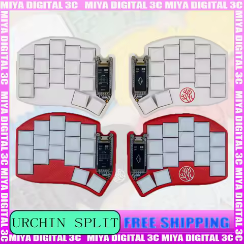 Urchin Wireless Split Keyboard Bluetooth Nano V2 Ergonomics Left and Right Wired Mechanical Keyboards Kit Custom Hot Swap Zmk
