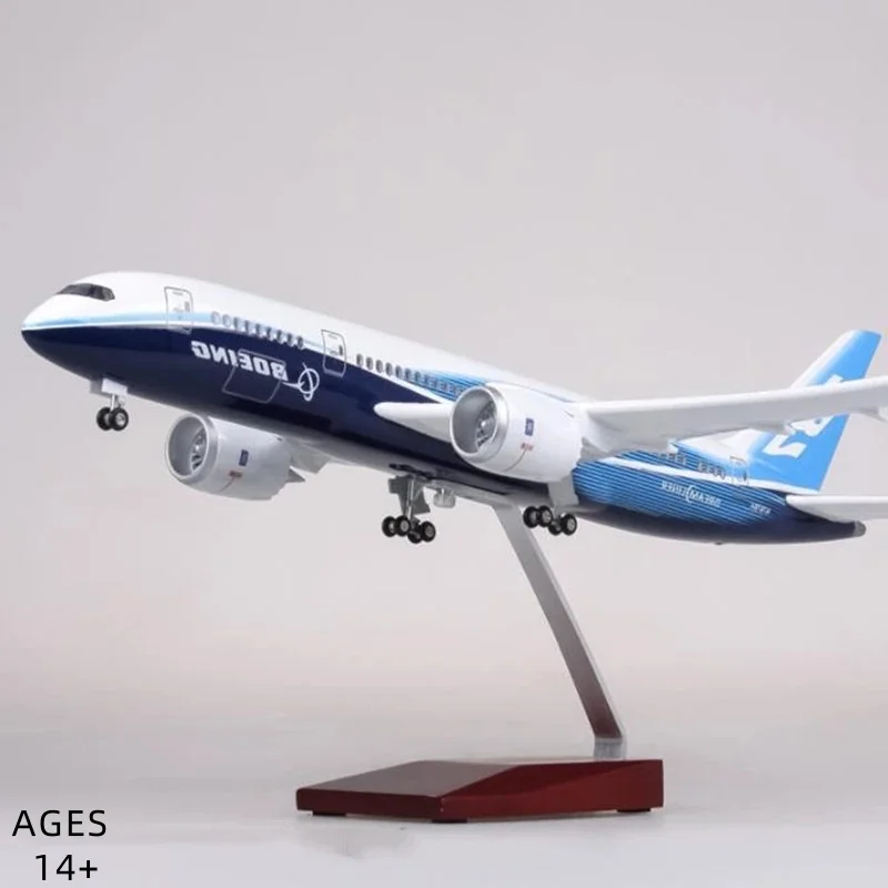 

1/130 Scale 43cm Jet Resin Aircraft Model B787 Dreamliner Prototype with Lights And Wheels - Collectible Gift Item