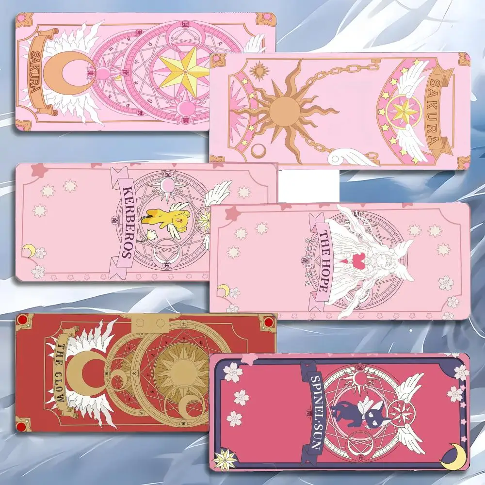 

Коврик для мыши Anime Magical C-Cardcaptor Sakura, большой игровой коврик с защитой от скольжения, утолщенный, для ПК, стола, рабочего места