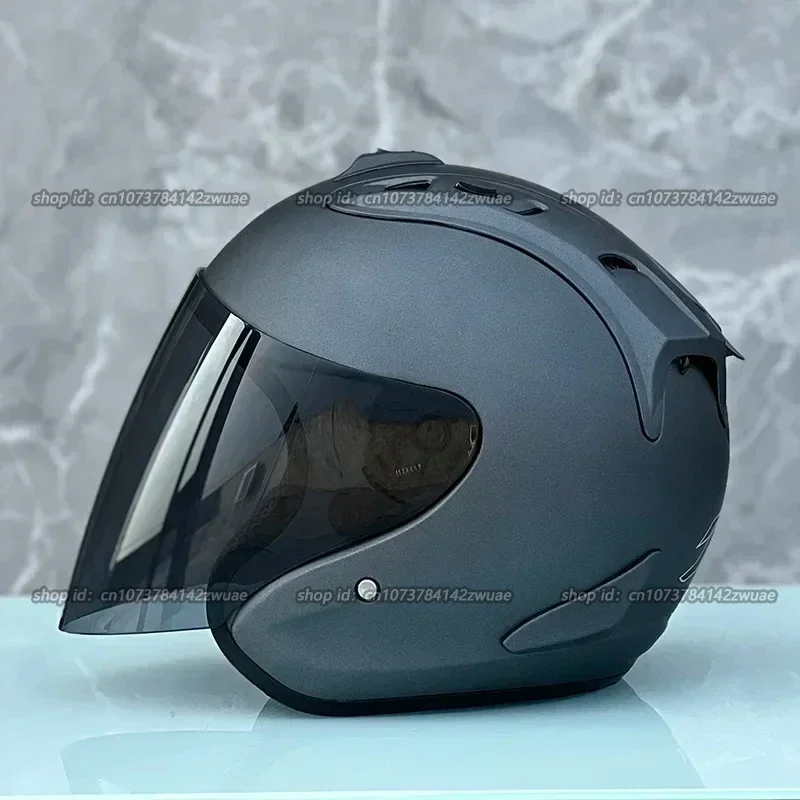 Ram4 Matt Grey Half Helmet Men and Women Motorcycle Off-Road Summer Helmet Downhill Racing Mountain Cross Casco Capacete