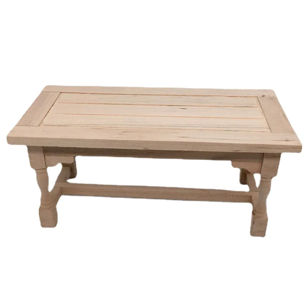 

Miniature Wooden Table 1:12 Scale Realistic Vintage Mini Table Dollhouse Furniture Miniature Accessories Pretend Play House Set