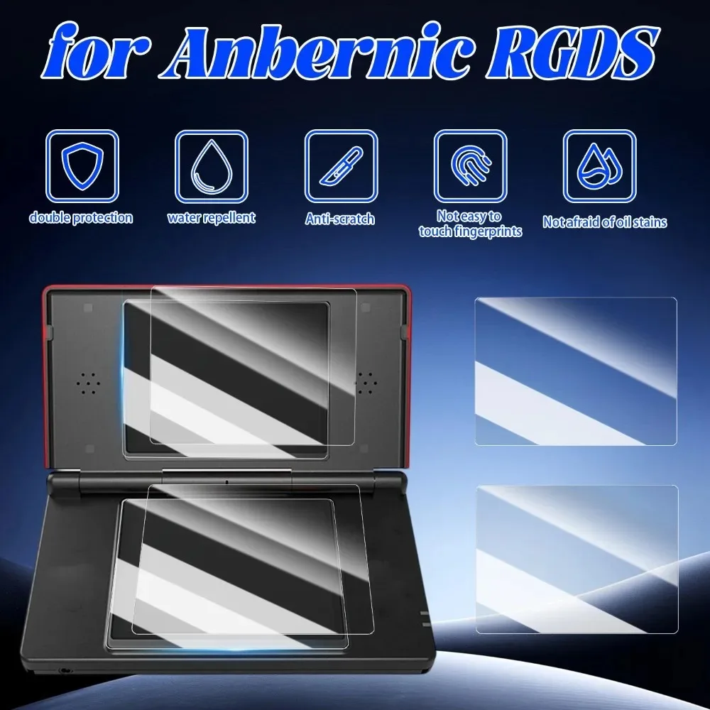 1/2/4 Zestawy Szkła Hartowanego do Anbernic RG DS Ochraniacz Ekranu Podwójny Ekran RGDS Konsola do Gier HD Folia Ochronna Przed Zarysowaniami — zdjęcie produktu 5