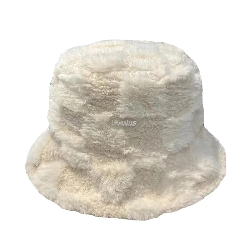 Gorro de pescador cálido de invierno para mujer, gorro de ala ancha no elástico, poliéster ligero para todos los días, lavable a máquina