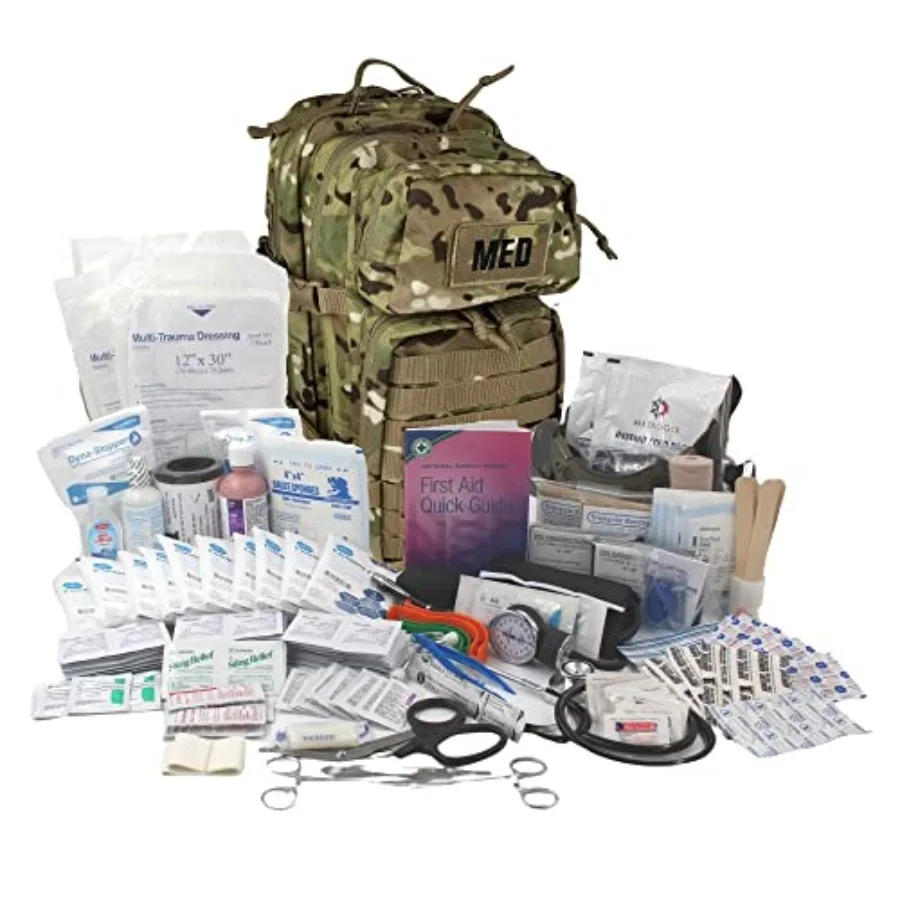 

Luminary Tactical Trauma Kit Fully Stocked First Aid Kit Backpack EMS/EMT First Responder Medical Bug Out Bag for Preppers Prof