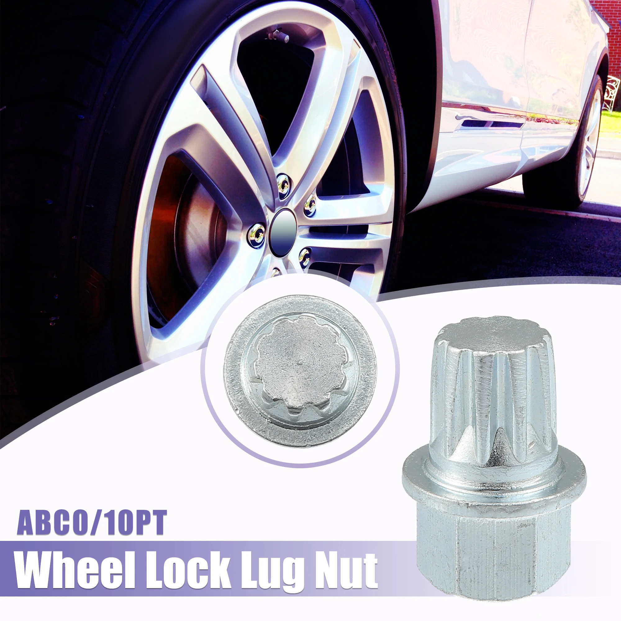 X Autohaux Wheel Lock Lug Nut Anti Theft Wheel Lock Nut Screw Removal Key for VW for Audi ABC0/10PT ABC1/11PT ABC2/13PT