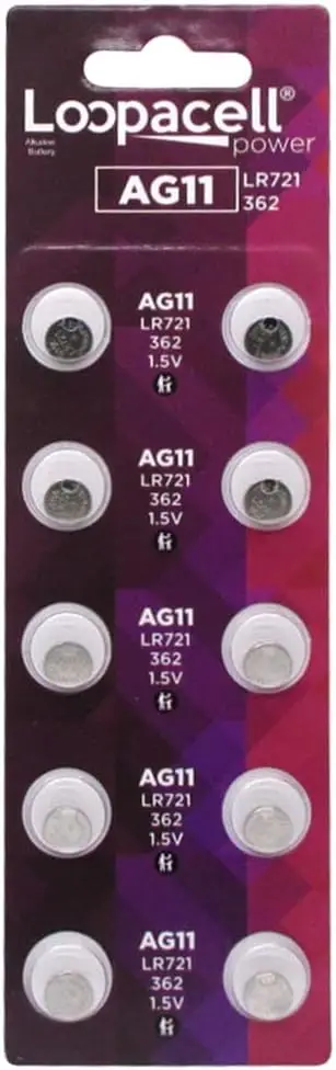

10 шт. щелочных батареек AG11 LR721, долговечные, для часов и электроники