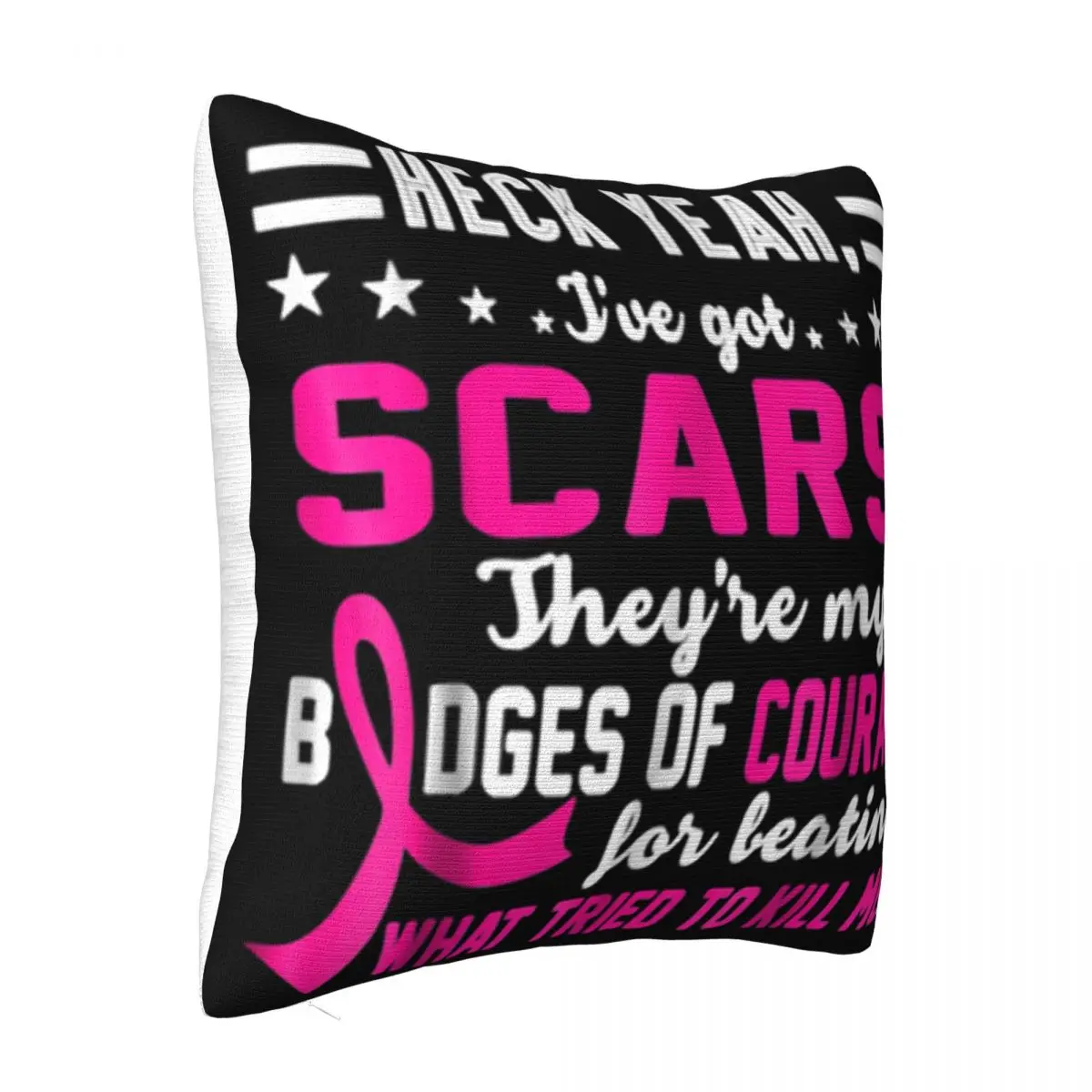 Scar Beat Breast Cancer T Survivor Mom Wife Daughter Casual Fitness Adult Movie New Arrival Pillow Case