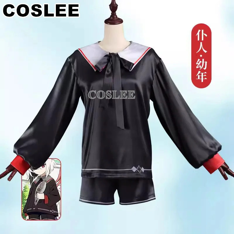 

COSLEE Arlecchino The Knave Childhood Cosplay Costume Genshin Impact Game Suit Lovely Uniform Halloween Party Outfit Women New