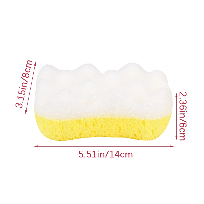 1pc Skin Care Bath Sponge Absorbs Water Body Scrubber Shower Massage Bathing Brush