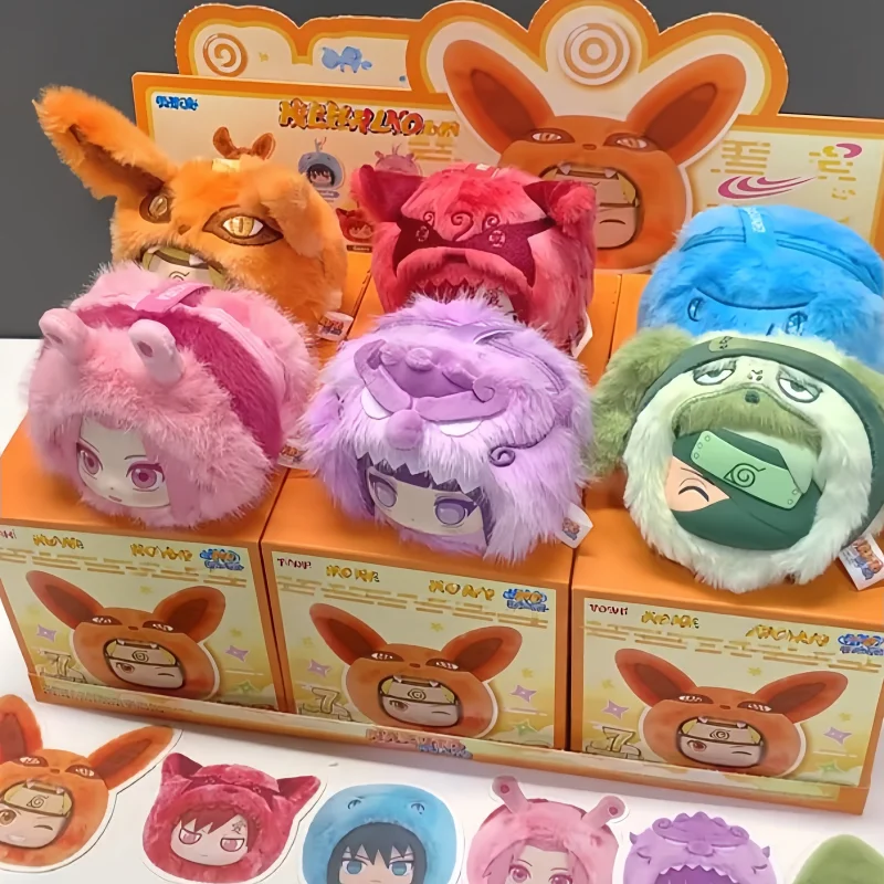 Original Eaki Naruto Shippuden Alternatives Design Flauschige Kopfhörer-Aufbewahrungstasche Blind Box Gaara Reißverschluss-Münz- und Kopfhörer-Aufbewahrungstasche