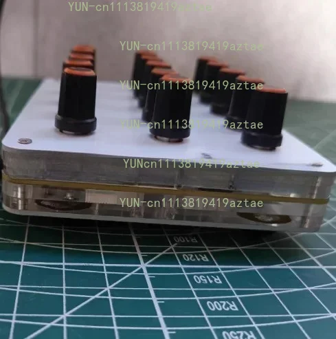 15‑Knob USB‑C Signal Control Unit, Customizable Jig For Audio Signal Adjustment And Data Transfer Assembly