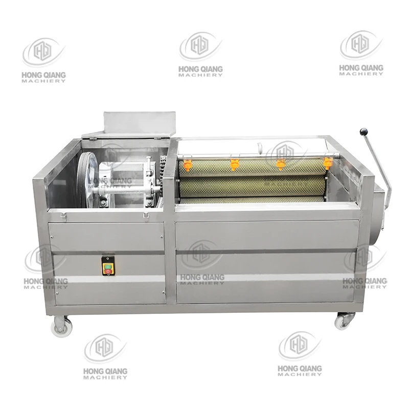 SIMPLOT Continuous Kohlrabi/Potato/Carrot Abrasive Roller Peeler/Peeling Line/Polishing Machine