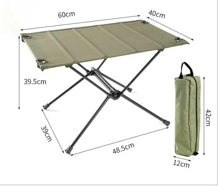 Outdoor Folding Table Aluminum Patio Furniture Water Fishing Beach Grill Kitchen Station Desk  Picnic