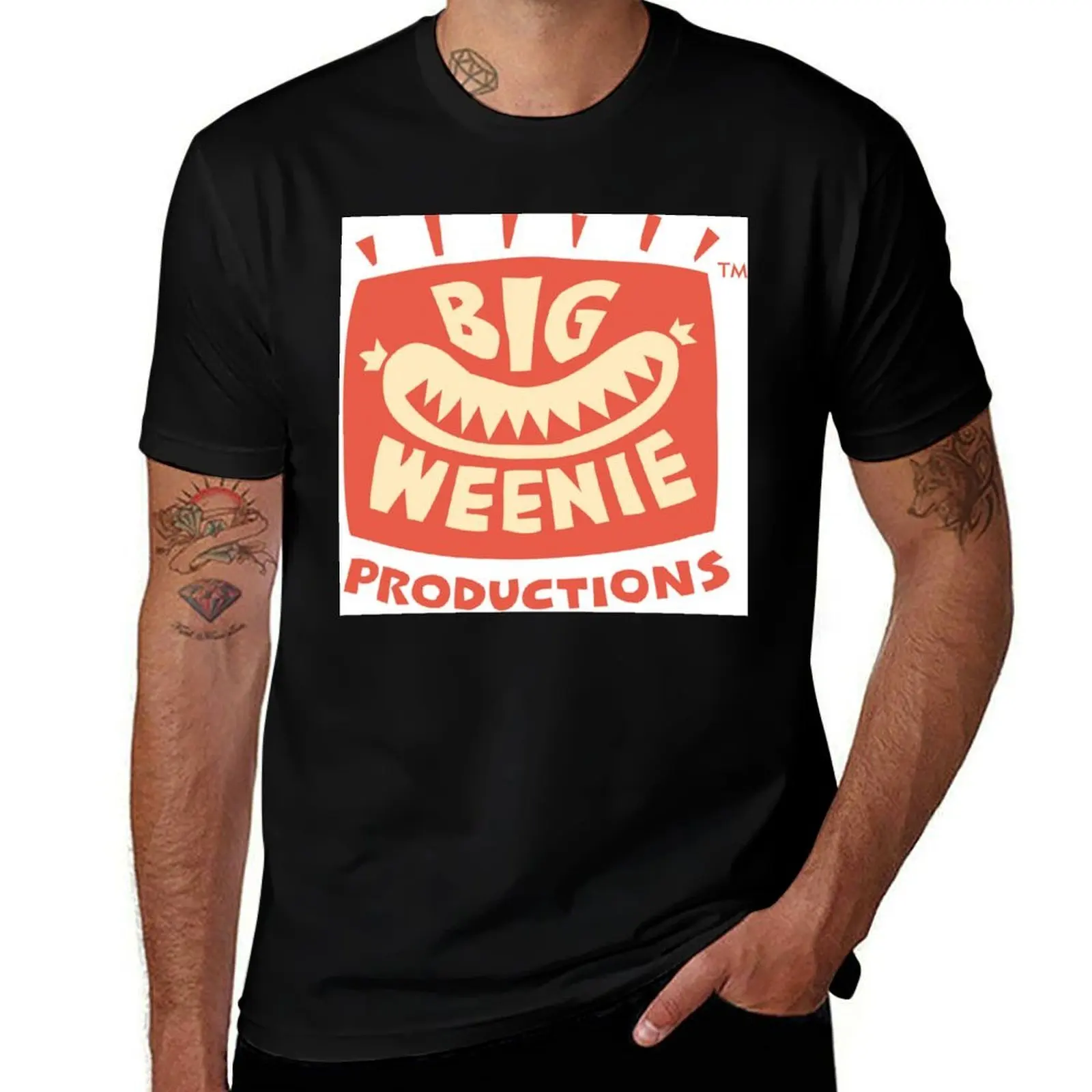 Big Weenie Productions logo T-Shirt Soft Casual Short Sleeve Cotton Tee T-Shirt