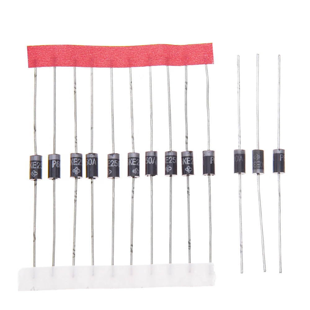 P6KE Series 160A 180A TVS Diode Kit Unidirectional Transient Voltage Suppressors for Industrial Use & Circuit Safety 100A 150A 