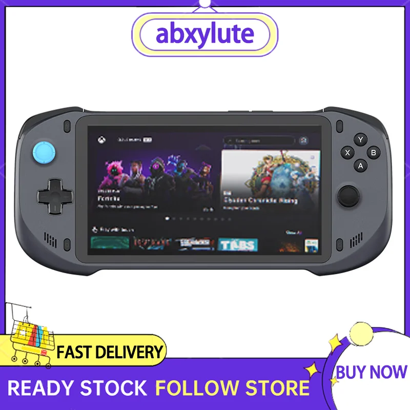 abxylute streaming cloud game handheld game console supports computer console games, massive 3A games, 7-inch screen, passionate