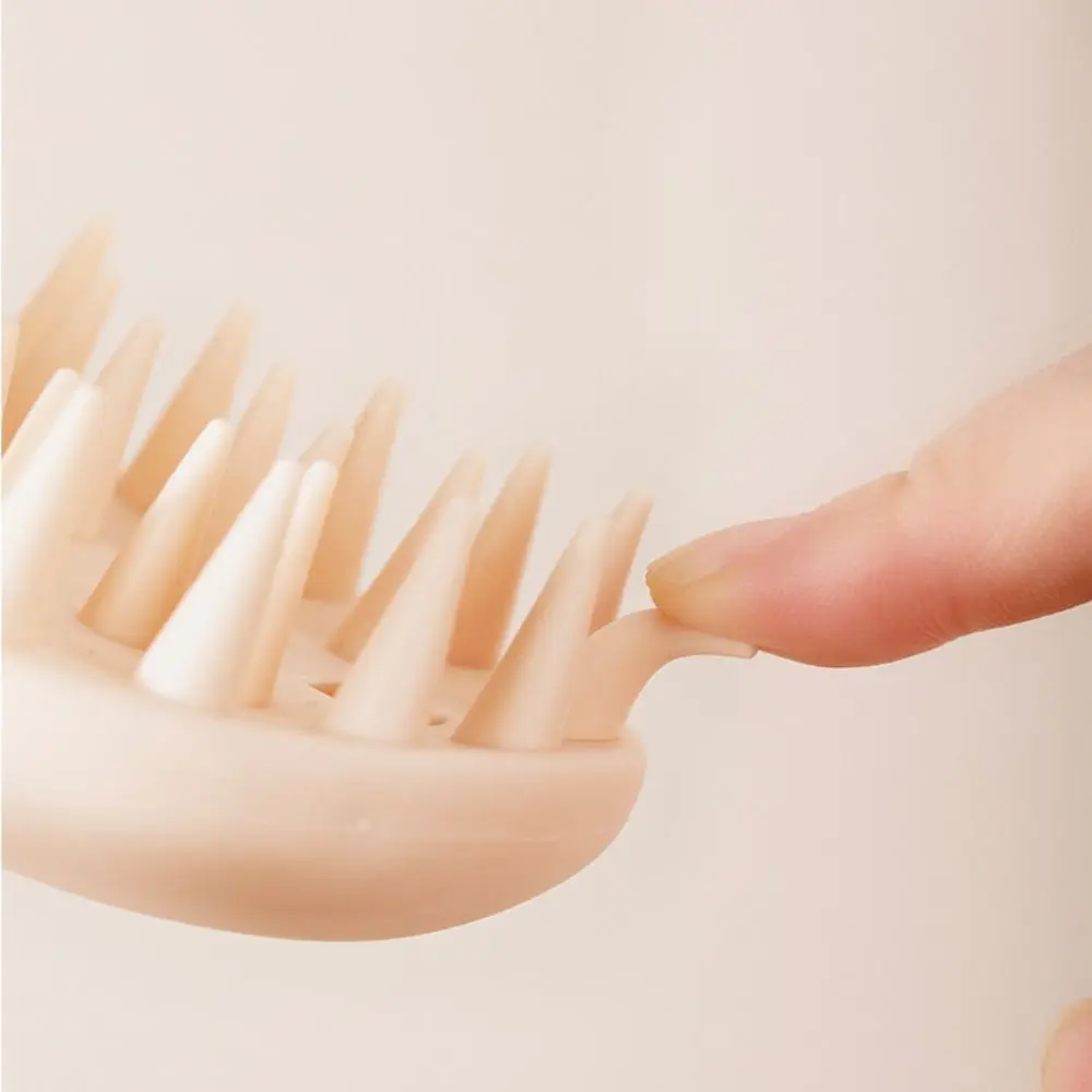 Silicone 2 in 1 Silicone Comb Hair Care Bath Scalp Massage Brush Soft Comfortable Hampoo Hair Washing Comb hair Salon