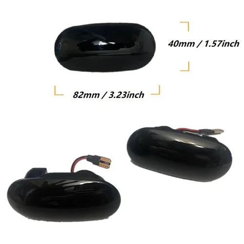 Imagen 2 del producto Para Mitsubishi L200 K60 K70 1996 - 2007 Triton L200 KA KB 2005 - 2015 indicador LED dinámico lámpara de luz de señal lateral