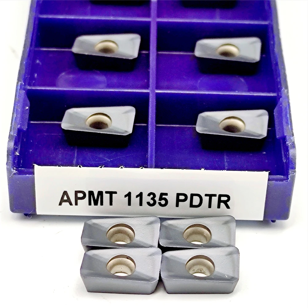 APMT1135 PDTR LT30 Inserto per fresatura Inserti in metallo duro Utensile per tornitura Utensili per tornio in metallo CNC APMT 1135 Utensile da taglio di alta qualità
